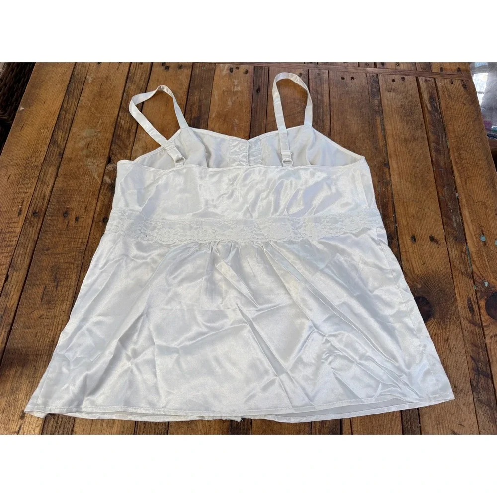 Parisian Satin Lace Cami Size 18/20 Coquette Fairycore Balletcore Y2K Romantic - Picture 4 of 9